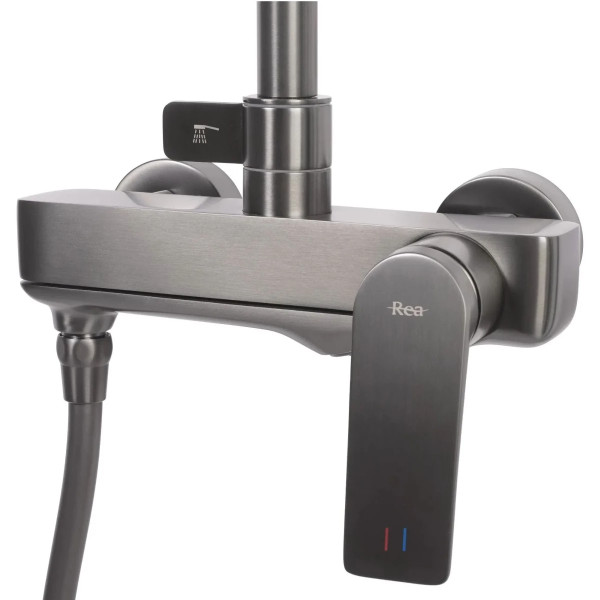 Душевая система с изливом Rea Avalon Titanium (REA-P2401)