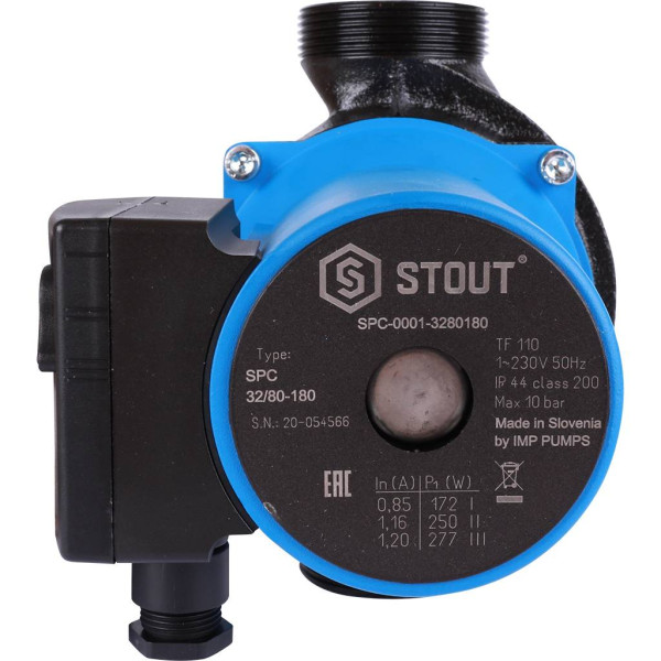 Насос циркуляционный Stout 32/80-180 (SPC-0010-3280180) Насос циркуляционный Stout 32/80-180 (SPC-0010-3280180)