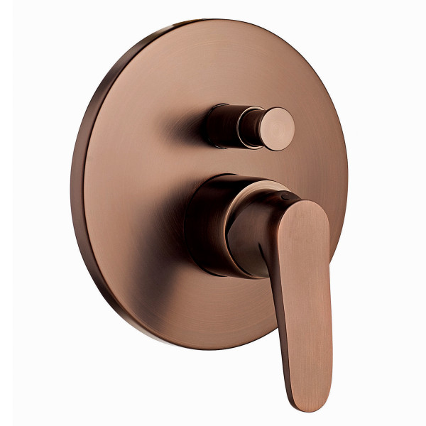 Смеситель для душа Swedbe Terracotta встраиваемый подключение на 2 выхода терракота (темная бронза) (2554) Смеситель для душа Swedbe Terracotta встраиваемый подключение на 2 выхода терракота (темная бронза) (2554)
