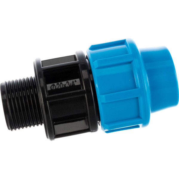 Соединение прямое 20*3/4"Н Джилекс (для п/э трубы, PP) (9119) Соединение прямое 20*3/4"Н Джилекс (для п/э трубы, PP) (9119)