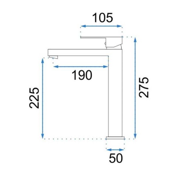 Смеситель для раковины REA Fenix gold (REA-B6394)