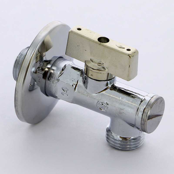 Кран Bugatti угловой 1/2"*1/2" НН шаровый с фильтром и чашкой Minnesota 871 (08710007)