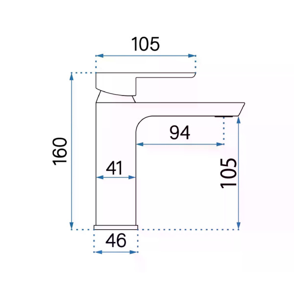Смеситель для раковины Rea Argus золото матовое (REA-B6410) Смеситель для раковины Rea Argus золото матовое (REA-B6410)