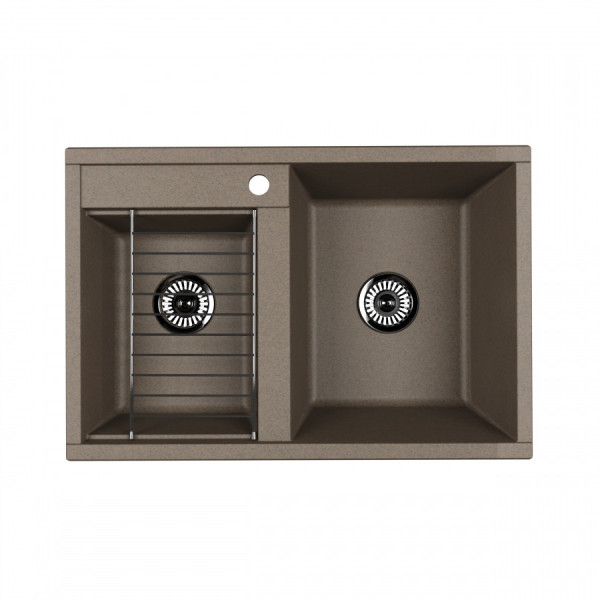Мойка для кухни врезная Aquaton Делия 78 520x780x218 серый шелк (1.A723.1.32D.E25.0) Мойка для кухни врезная Aquaton Делия 78 520x780x218 серый шелк (1.A723.1.32D.E25.0)