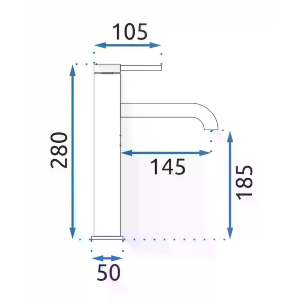 Смеситель для раковины Rea Spot Никель (REA-B2068) Смеситель для раковины Rea Spot Никель (REA-B2068)