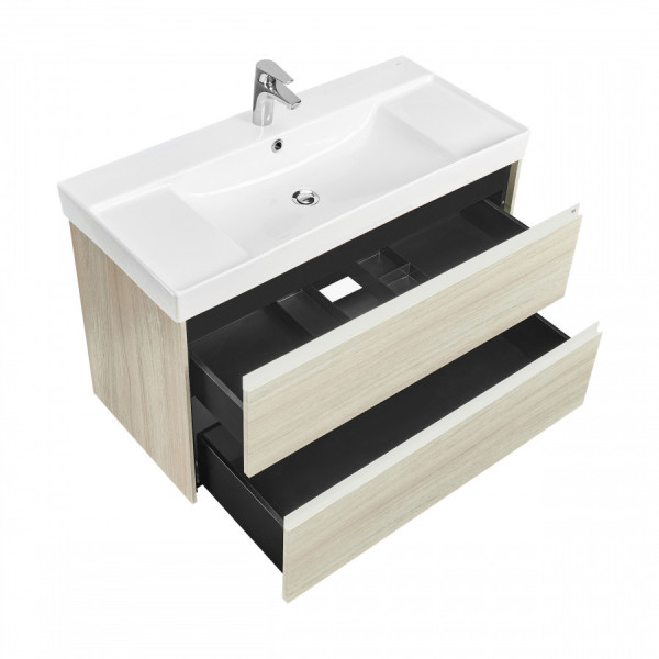 Тумба подвесная Roca Ona 985x450x565 светлый дуб (A857616512)