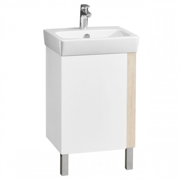 Тумба напольная Aquaton Кантри 472x400x608 белый, дуб верона (1.A257.8.01A.HB2.0)
