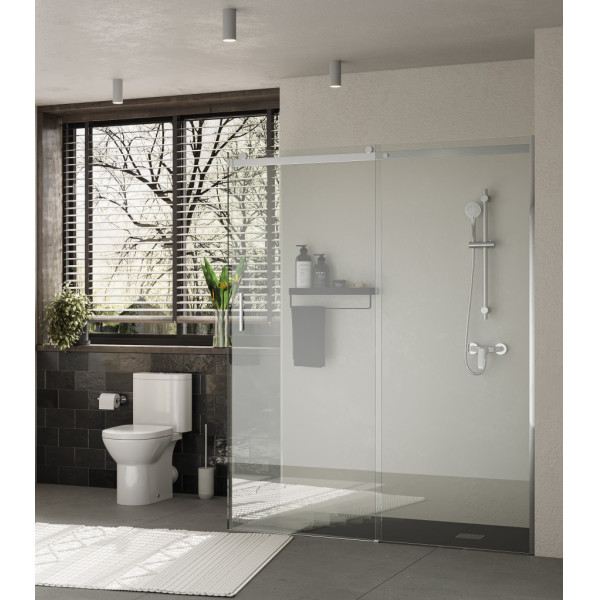 Душевая дверь Roca Area 140x200  R стекло прозрачное, профиль хром (7.MP05.R.401.2M)