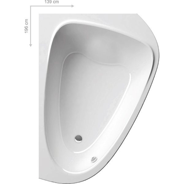 Ванна акриловая Ravak Love Story II 196х139 R белая (C781000000) Ванна акриловая Ravak Love Story II 196х139 R белая (C781000000)