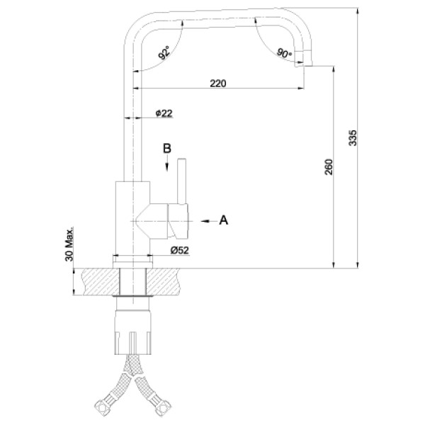 Смеситель для кухни Lemark Expert (LM5077S)