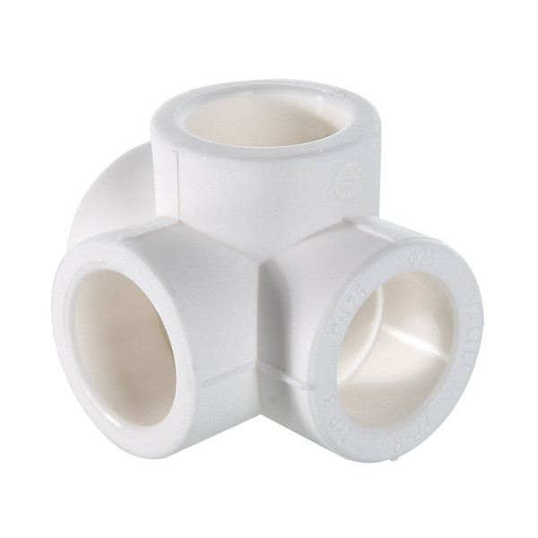 Крестовина двухплоскостная PP-R 25 мм VALTEC (белая) VTp.778.0.025 Крестовина двухплоскостная PP-R 25 мм VALTEC (белая) VTp.778.0.025