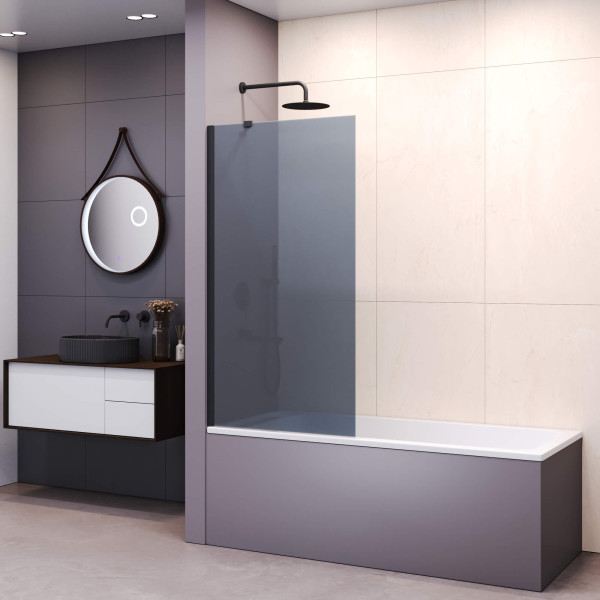 Душевые шторки для ванн RGW Screens 90x150 стекло тонированное, профиль черный (351115109-34)