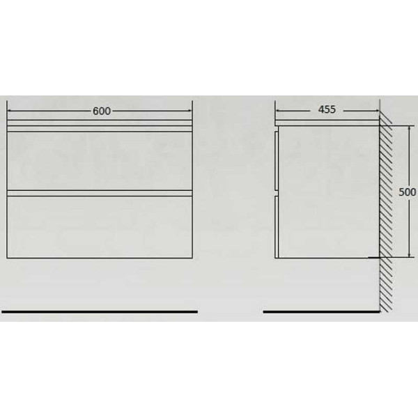 Тумба подвесная BelBagno Albano 60 Rovere Nature Grigio (ALBANO-600-2C-SO-RNG) Тумба подвесная BelBagno Albano 60 Rovere Nature Grigio (ALBANO-600-2C-SO-RNG)