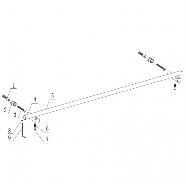 Полотенцедержатель Abber Osten 316 золото брашированное (AA1857BG) Полотенцедержатель Abber Osten 316 золото брашированное (AA1857BG)