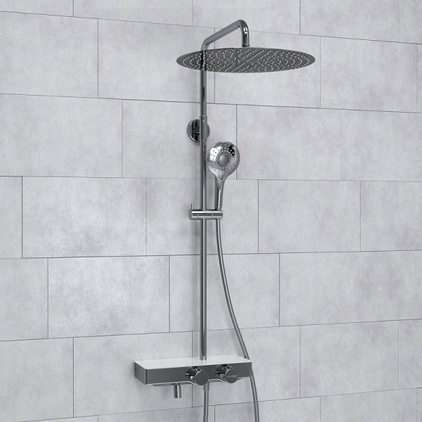 Душевая система WasserKRAFT хром (A188.116.101.010.CH Thermo)