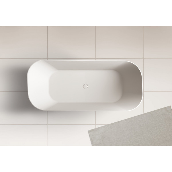 Ванна из искусственного камня Abber Stein 170x75 белая матовая (AS9609)