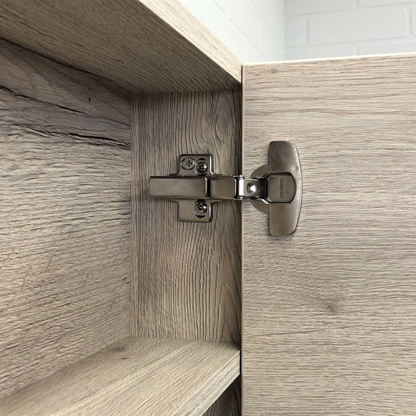 Пенал подвесной Comforty Клеон 595x700x140 дуб дымчатый матовый (00-00001294)
