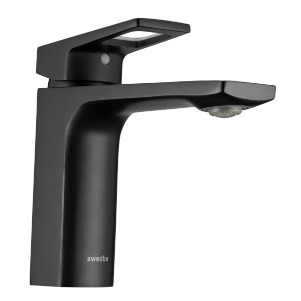 Смеситель для раковины Swedbe Kronos черный (2010B)