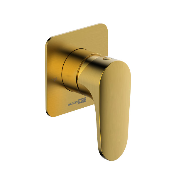 Смеситель для душа встраиваемый WasserKRAFT матовое золото (3651)