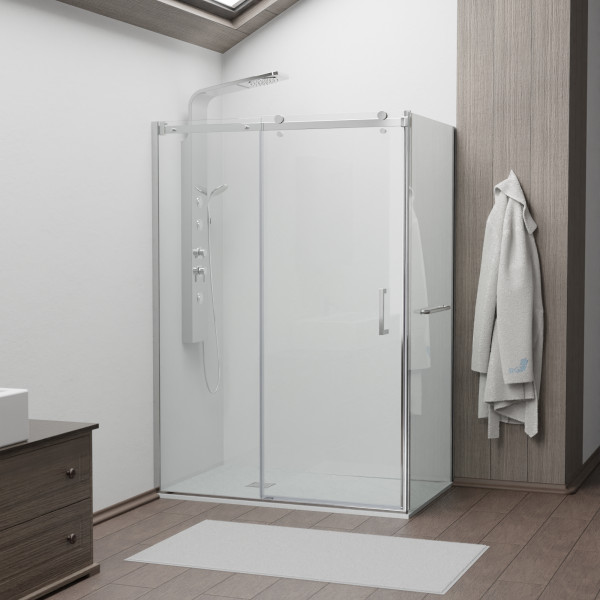 Душевой уголок RGW TO-44-1 (TO-14 + Z-060-2) 1300x1000 стекло прозрачное, профиль хром (020744130-11)