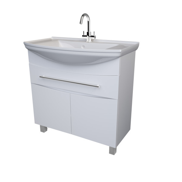 Тумба напольная 1Marka Lina 865*490*850 белая (У94493)