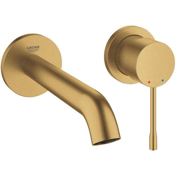 Смеситель для раковины Grohe Essence+ внешняя часть золотой (19408GN1)