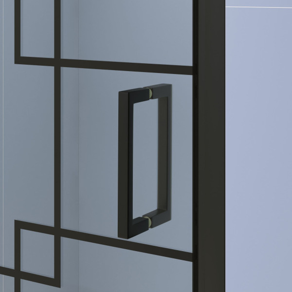 Душевая дверь RGW SV-05-2-B 800xx2000 стекло черная смарт линия, профиль черный (703205208-194)