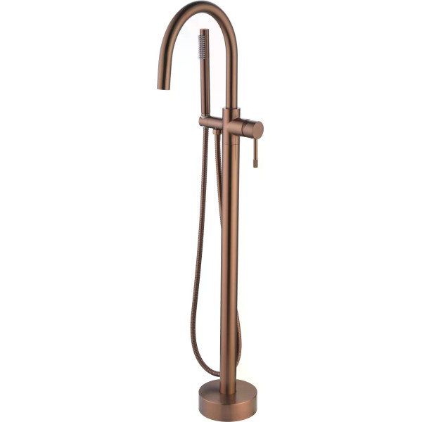 Смеситель напольный Boheme Uno бронзовый с душевым комплектом (469-BRB) Смеситель напольный Boheme Uno бронзовый с душевым комплектом (469-BRB)
