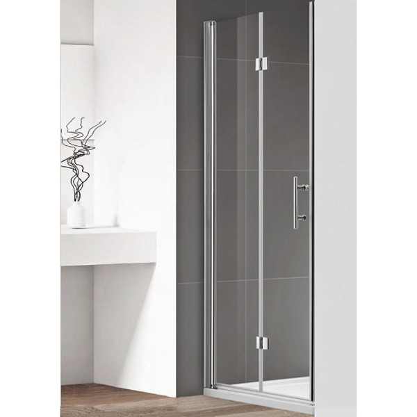 Душевая перегородка Cezares Eco 80x190 стекло прозрачное, профиль хром (ECO-O-BS-12-80-C-Cr) Душевая перегородка Cezares Eco 80x190 стекло прозрачное, профиль хром (ECO-O-BS-12-80-C-Cr)