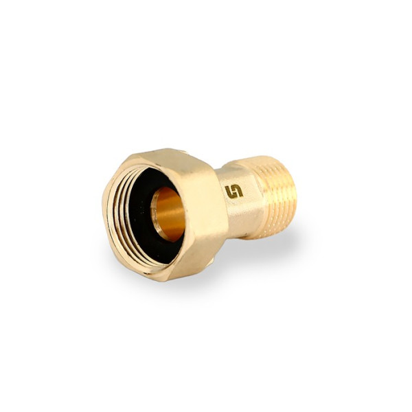 Сгон с накидной гайкой 1/2"х3/4" НВ для водосчётчиков Uni-Fitt CN (латунь) 620G2301 Сгон с накидной гайкой 1/2"х3/4" НВ для водосчётчиков Uni-Fitt CN (латунь) 620G2301