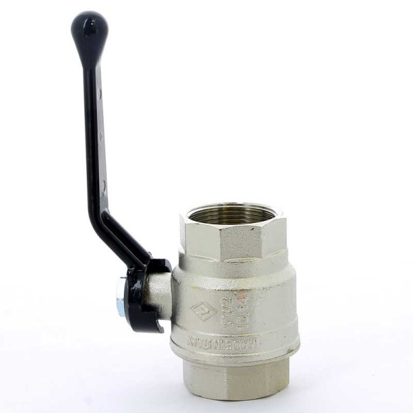 Кран Bugatti 1 1/2" ВВ шаровый New Jersey 910 (черная ручка) (09100016)