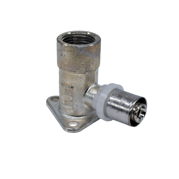 Водорозетка Tiemme 16х1/2" ВР H=52 мм. никель (пресс) (1650549 / 1656SN)