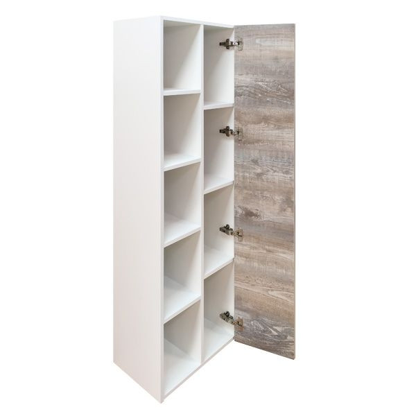 Пенал подвесной Comforty Турин 450x320x1600 дуб бежевый (00004136455)