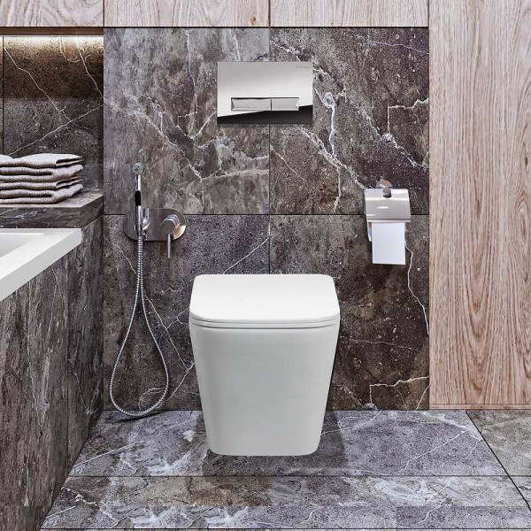 Унитаз подвесной BelBagno Due белый (BB3103CHR/SC)