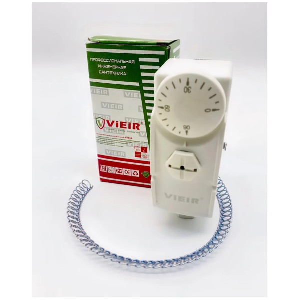 Термостат накладной регулировочный 0-90°C Vieir (220 В) (VR331) Термостат накладной регулировочный 0-90°C Vieir (220 В) (VR331)