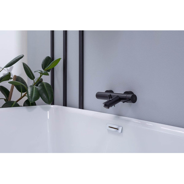 Смеситель для ванны и душа Paffoni Light черный (LIG022NO)