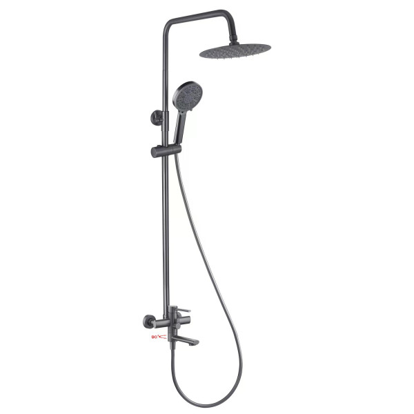 Душевая система Fashun оружейная сталь (A52434-17)