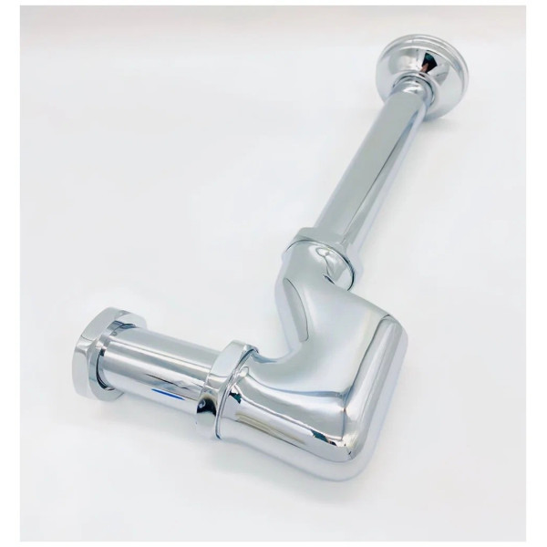 Сифон 32 мм. трубный для донного клапана с отводом Vieir (латунь, хром) (VRQ36) Сифон 32 мм. трубный для донного клапана с отводом Vieir (латунь, хром) (VRQ36)