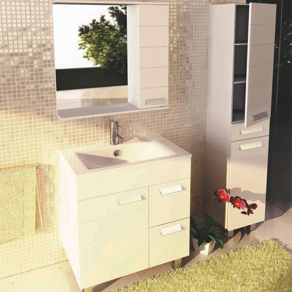Тумба напольная Comforty Модена М 755x875x465 белый матовый с раковиной (00-00001484) Тумба напольная Comforty Модена М 755x875x465 белый матовый с раковиной (00-00001484)