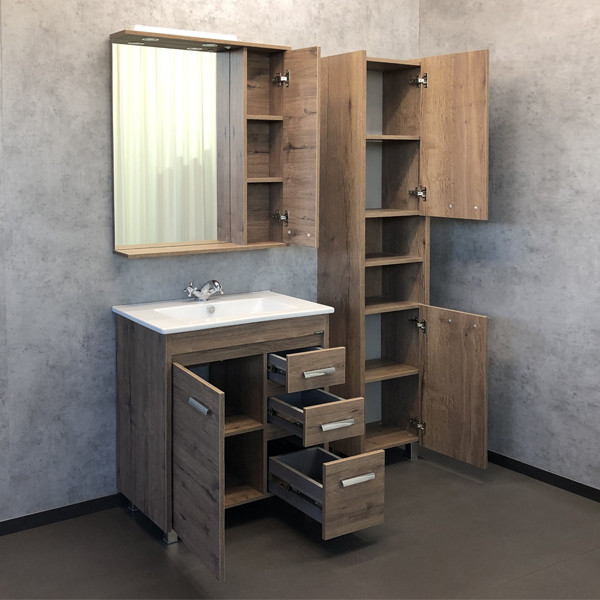 Зеркало Comforty Асти 400x220x700 дуб дымчатый (00-00001468)