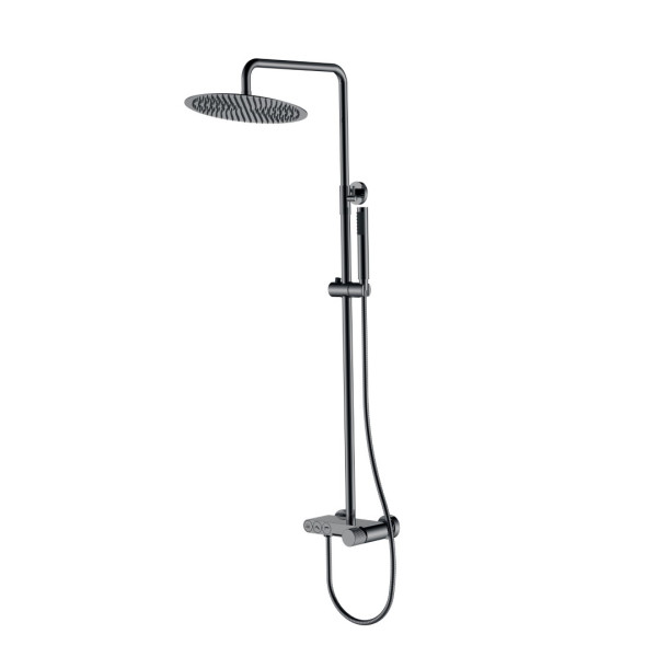Душевая система Stick Shine gun metal linea SGM графит глянец (128-SGM.3)