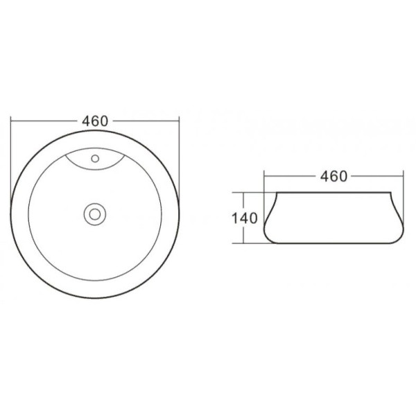 Раковина накладная BelBagno белая (BB1398) Раковина накладная BelBagno белая (BB1398)