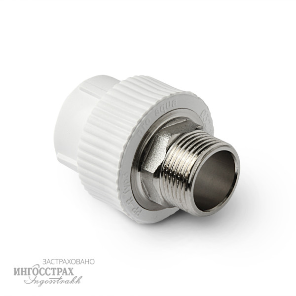 Переход PP-R 75*2 1/2"Н "Pro Aqua" (латунь, под ключ, белый) (PA23526) Переход PP-R 75*2 1/2"Н "Pro Aqua" (латунь, под ключ, белый) (PA23526)