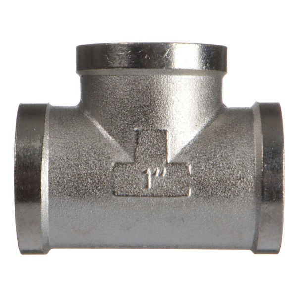 Тройник 1" TeRma (никель) (06110)