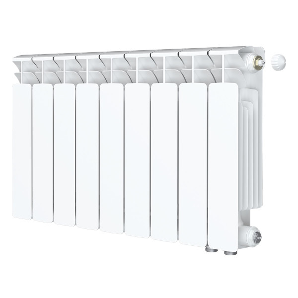 Радиатор биметаллический Rifar Base Ventil R 350 (9 секций, НП прав подкл. 50 мм.) (RB35009VR)