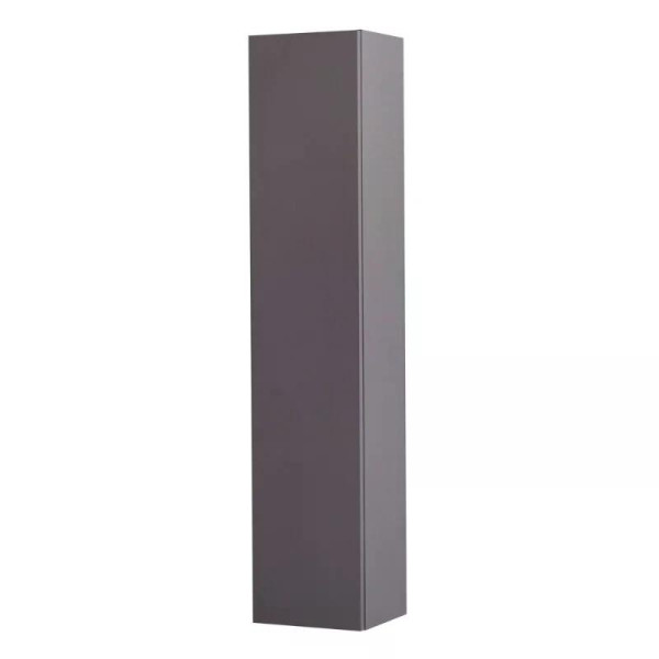 Шкаф подвесной Cezares Kraft 330x300x1600 с фрезерованной ручкой с торца фасада с одной распашными дверцей доводчиками с двумя полками Темно-Серый мат Шкаф подвесной Cezares Kraft 330x300x1600 с фрезерованной ручкой с торца фасада с одной распашными дверцей доводчиками с двумя полками Темно-Серый мат
