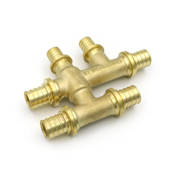 Тройник бай-пасс 20*16*16 в изоляции Vieir PE-Xa (латунь) (VRTT201616) Тройник бай-пасс 20*16*16 в изоляции Vieir PE-Xa (латунь) (VRTT201616)