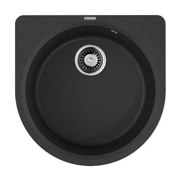 Мойка для кухни врезная Omoikiri Akegata 51-BL 510 черный (4993758)