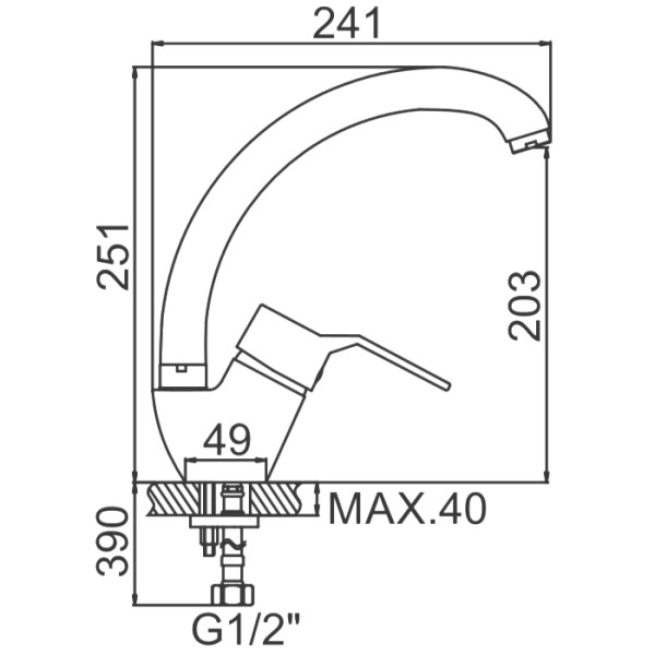 Смеситель для кухни Ledeme (L4163) Смеситель для кухни Ledeme (L4163)