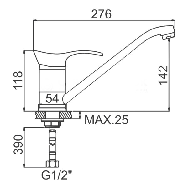 Смеситель для кухни Ledeme (L4901) Смеситель для кухни Ledeme (L4901)